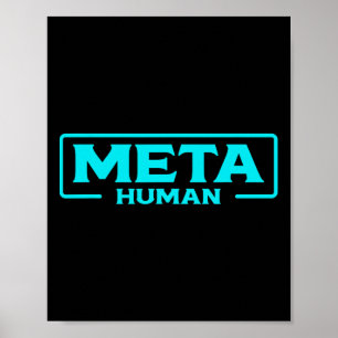 Meta Human Metaverse Vr Virtual Reality Gamer  Poster
