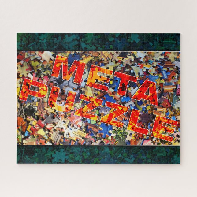 Meta Puzzle! Jigsaw within a Jigsaw Puzzle (Horizontal)