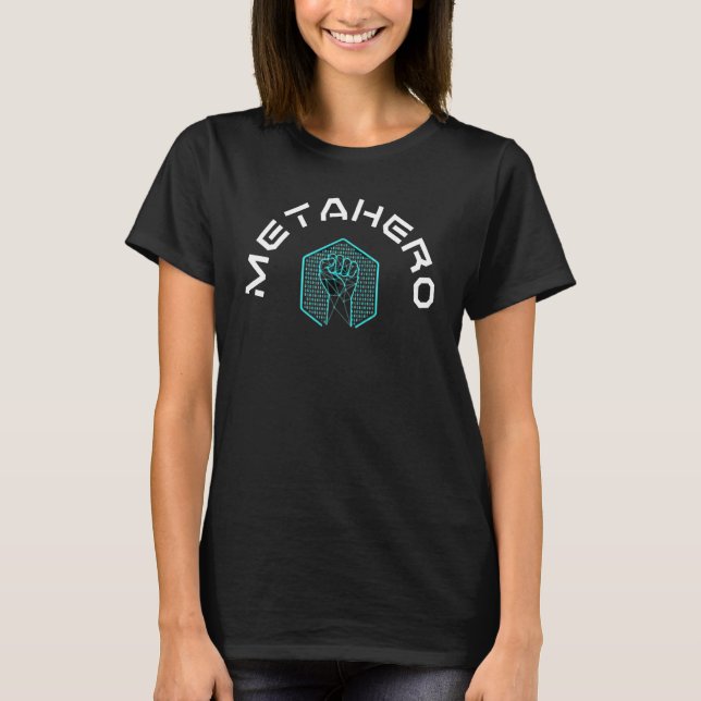 Metahero Scanner Crypto Metaverse Revolution Block T-Shirt (Front)