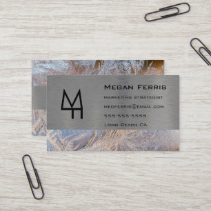 Metal and Glass Modern Business Card