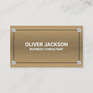 Metal and Screws   Metallic Texture Business Card