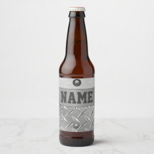Metal and Steel Beer Label