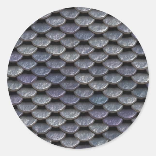 Metal Armor Plates Classic Round Sticker (Front)