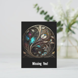 Metal Art Delight Invitation Postcard
