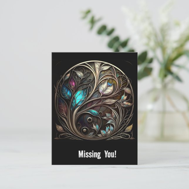 Metal Art Delight Invitation Postcard (Standing Front)