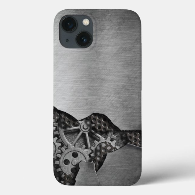 Metal background with mechanical damage Case-Mate iPhone case (Back)