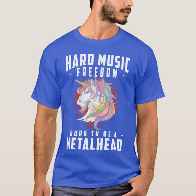 Metal Band Rock Guitar Rocker retro T-Shirt (Front)