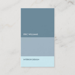 Metal blue shades elegant modern minimalism business card