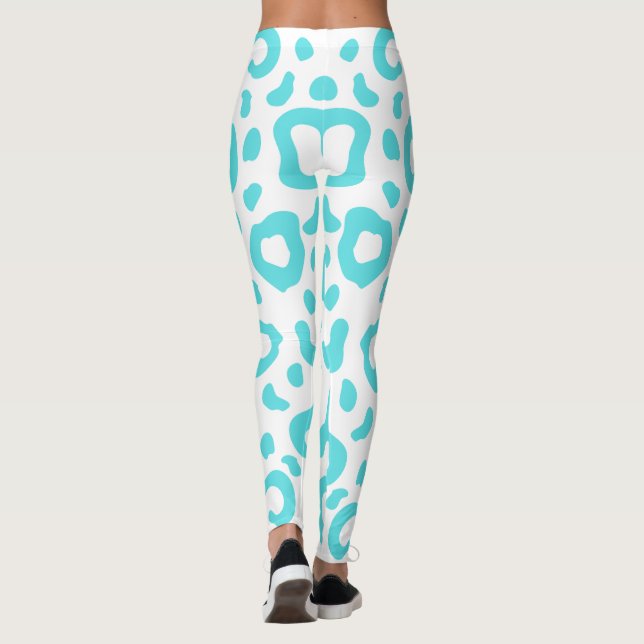 metal blue sparkle leggings (Back)