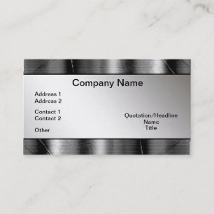 Metal Borders Look Professional Business Cards