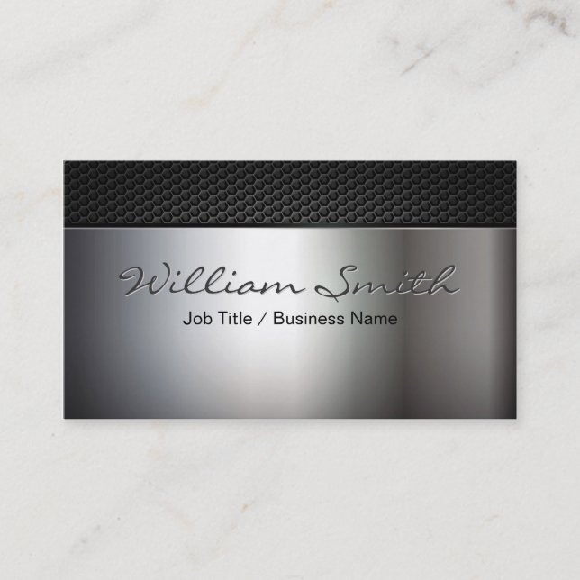 Metal business card (Front)