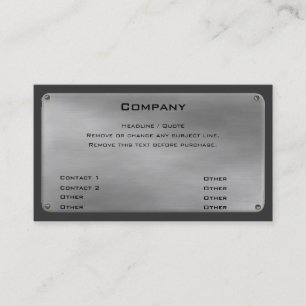 Metal Business Card II -silver