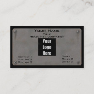Metal Business Card - with Logo II