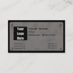 Metal Business Card - with Logo III