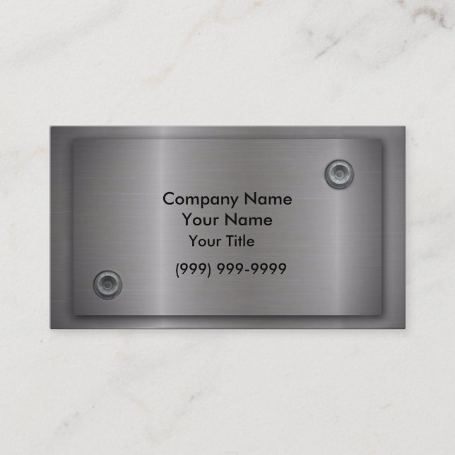 Metal Business Cards (Front)