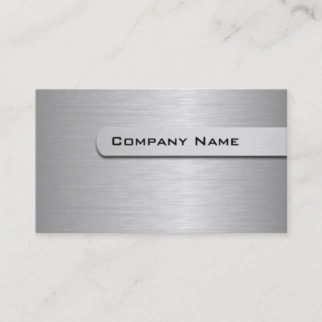 Metal Business Cards Template (Front)