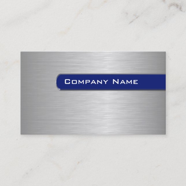 Metal Business Cards Template (Front)