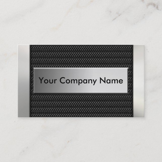 Metal Carbon Fibre Business Cards (Front)