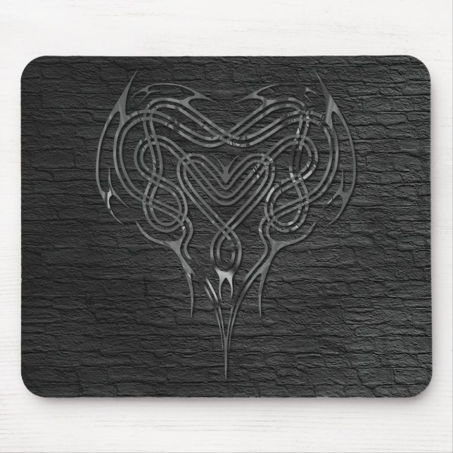 Metal Celtic Heart Knot with wall Mouse Mat (Front)