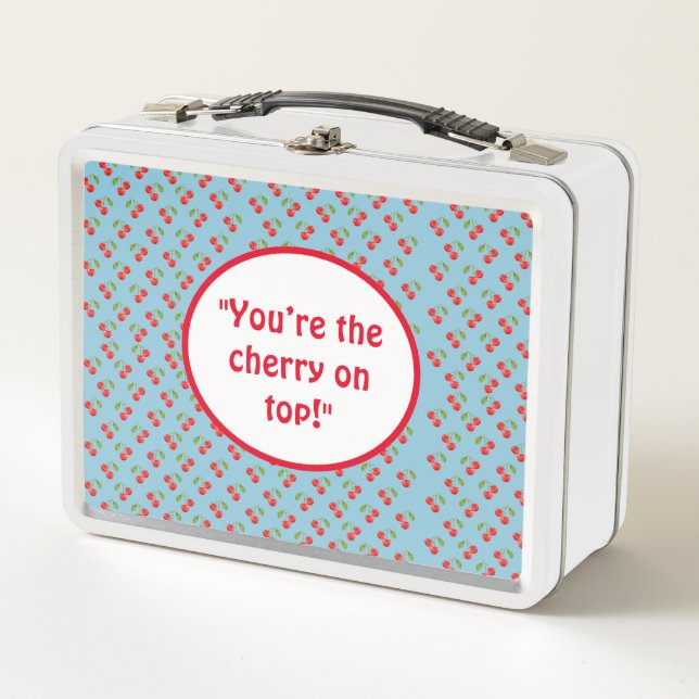 Metal Cherry Lunchbox (Front)