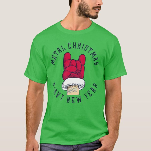 Metal Christmas T-Shirt (Front)