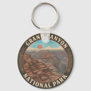 Metal Circle  2": Grand Canyon National Park Key Ring