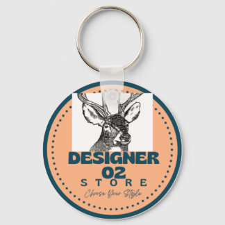 Metal Circle Keychain