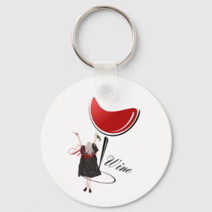 Metal Circle Keychain, 2" Key Ring