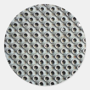 METAL CLASSIC ROUND STICKER