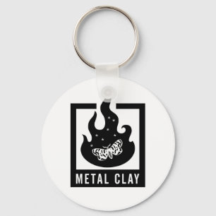 Metal Clay Keychain