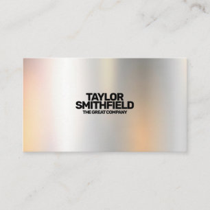 Metal Color Shift Trendy Modern Business Card