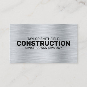 METAL CONSTRUCTION PROFESSIONAL BUSINESS CARD