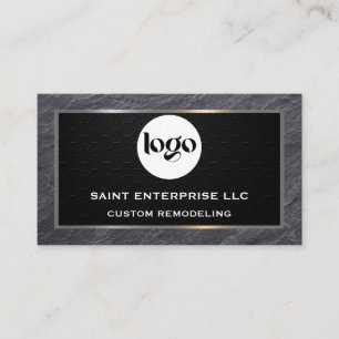 Metal Construction Remodeling Business Card Custom