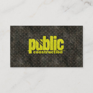 Metal Construction Welder Pattern Business Card