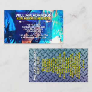Metal Contractor Services   Fabrication & Welding Calling Card