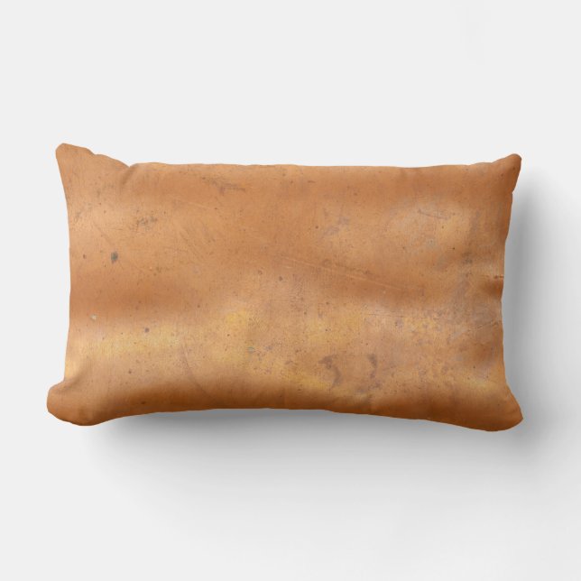 Metal copper texture lumbar cushion (Front)