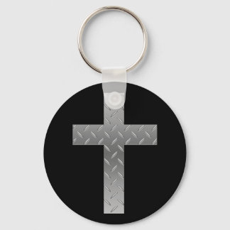 metal cross key ring