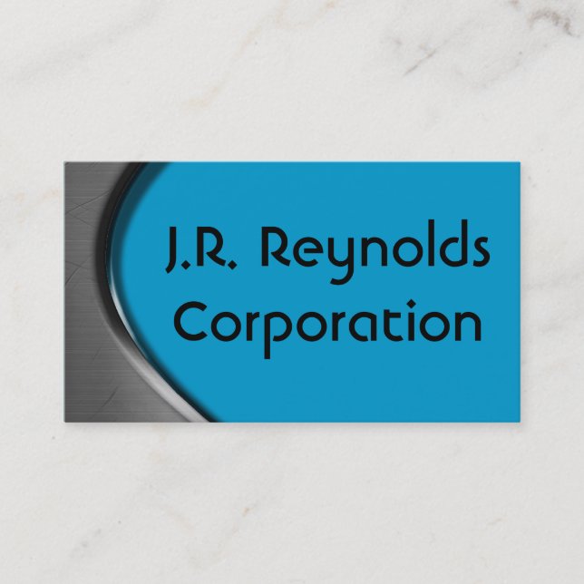 Metal Curve Business Cards (Front)