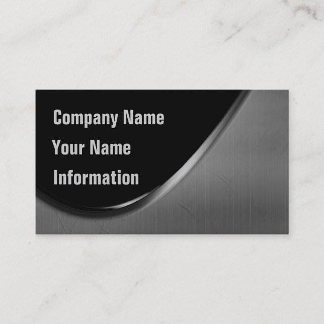 Metal Curve Business Cards (Front)