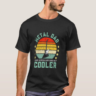 Metal Dad Vintage Retro Rock Heavy Metal Guitar Da T-Shirt