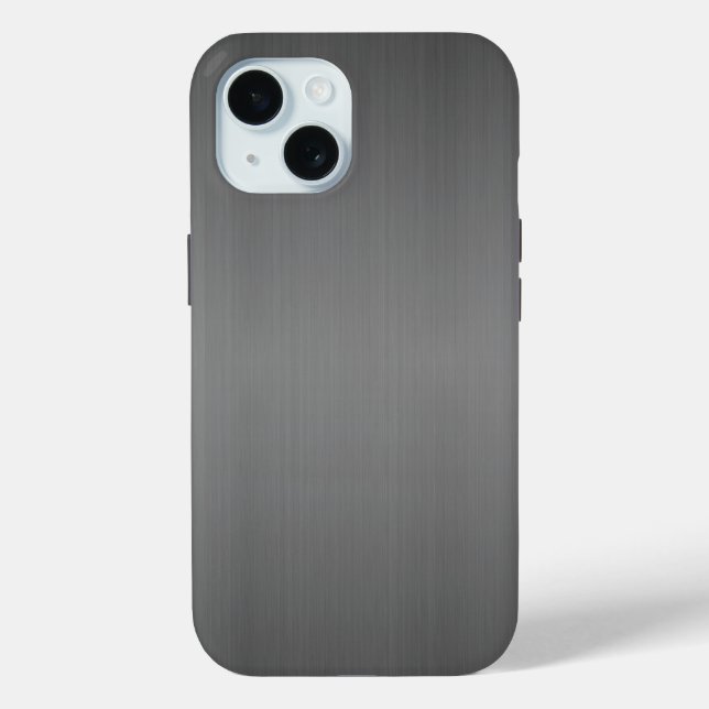 Metal: Dark Brushed Metal Case-Mate iPhone Case (Back)