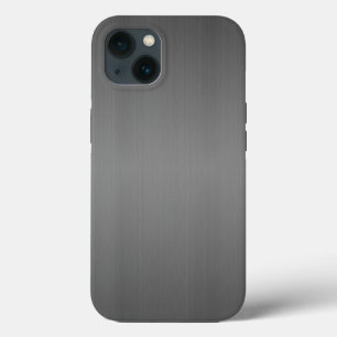 Metal: Dark Brushed Metal iPhone 13 Case