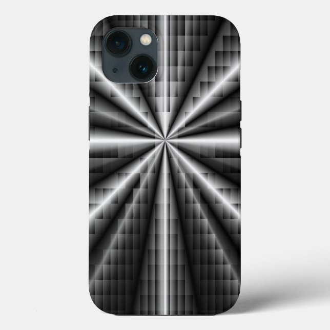 Metal Dark Stainless Steel Mosaic Case-Mate iPhone Case (Back)