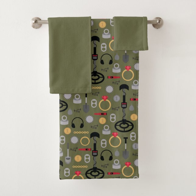 Metal Detecting Bath Towel Set (Insitu)