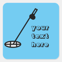 metal detecting blue Sticker