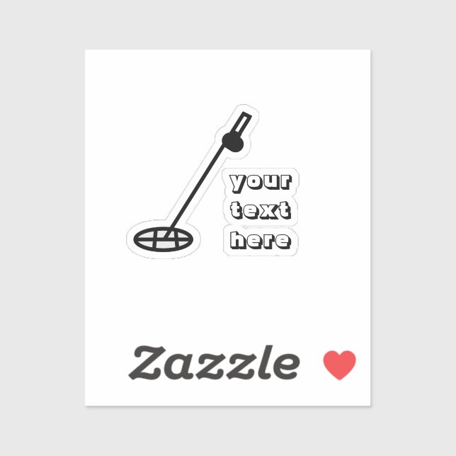 metal detecting blue Sticker (Sheet)