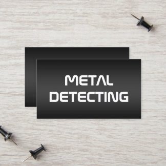 Metal Detecting Calling Card