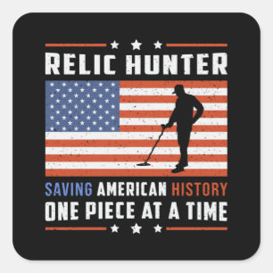 Metal Detecting Detector Detectorist Gift Idea Square Sticker