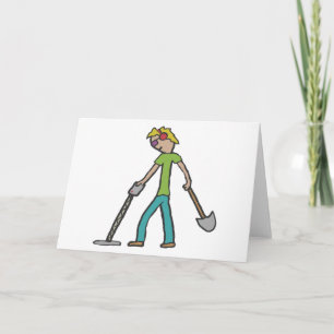 Metal Detecting Detectorist Card