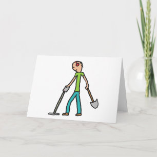 Metal Detecting Detectorist Card